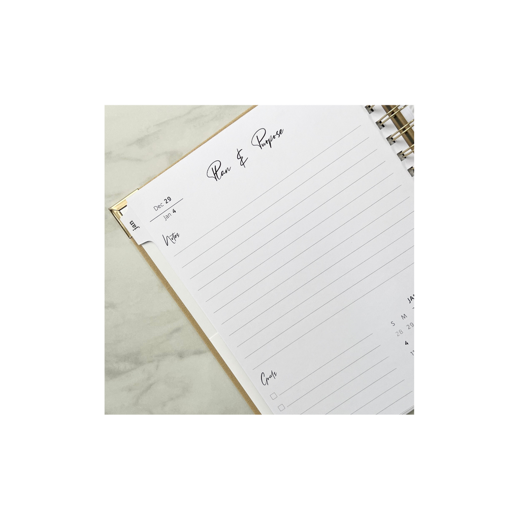 2026 Caramel Linen Coil