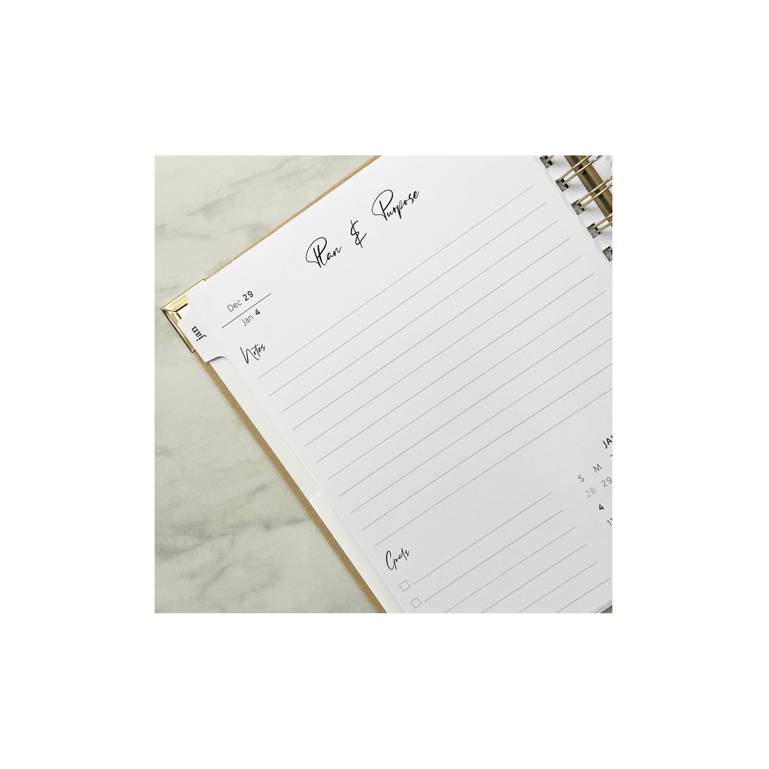 2026 Caramel Linen Coil