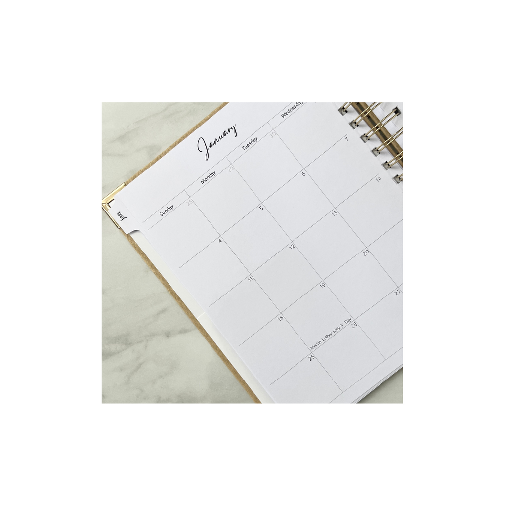 2026 Caramel Linen Coil