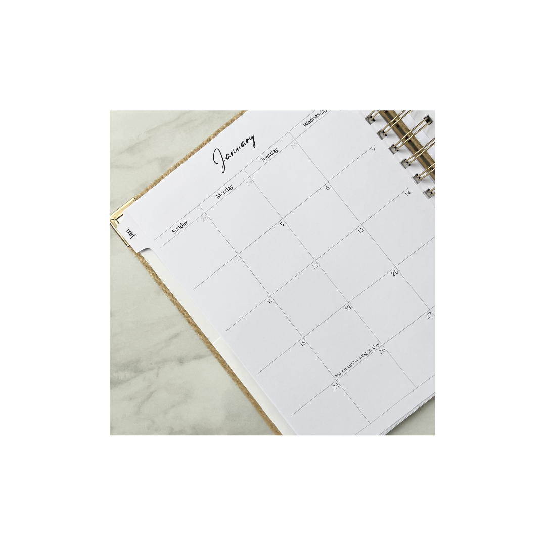 2026 Caramel Linen Coil