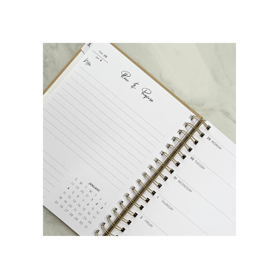 2026 Caramel Linen Coil