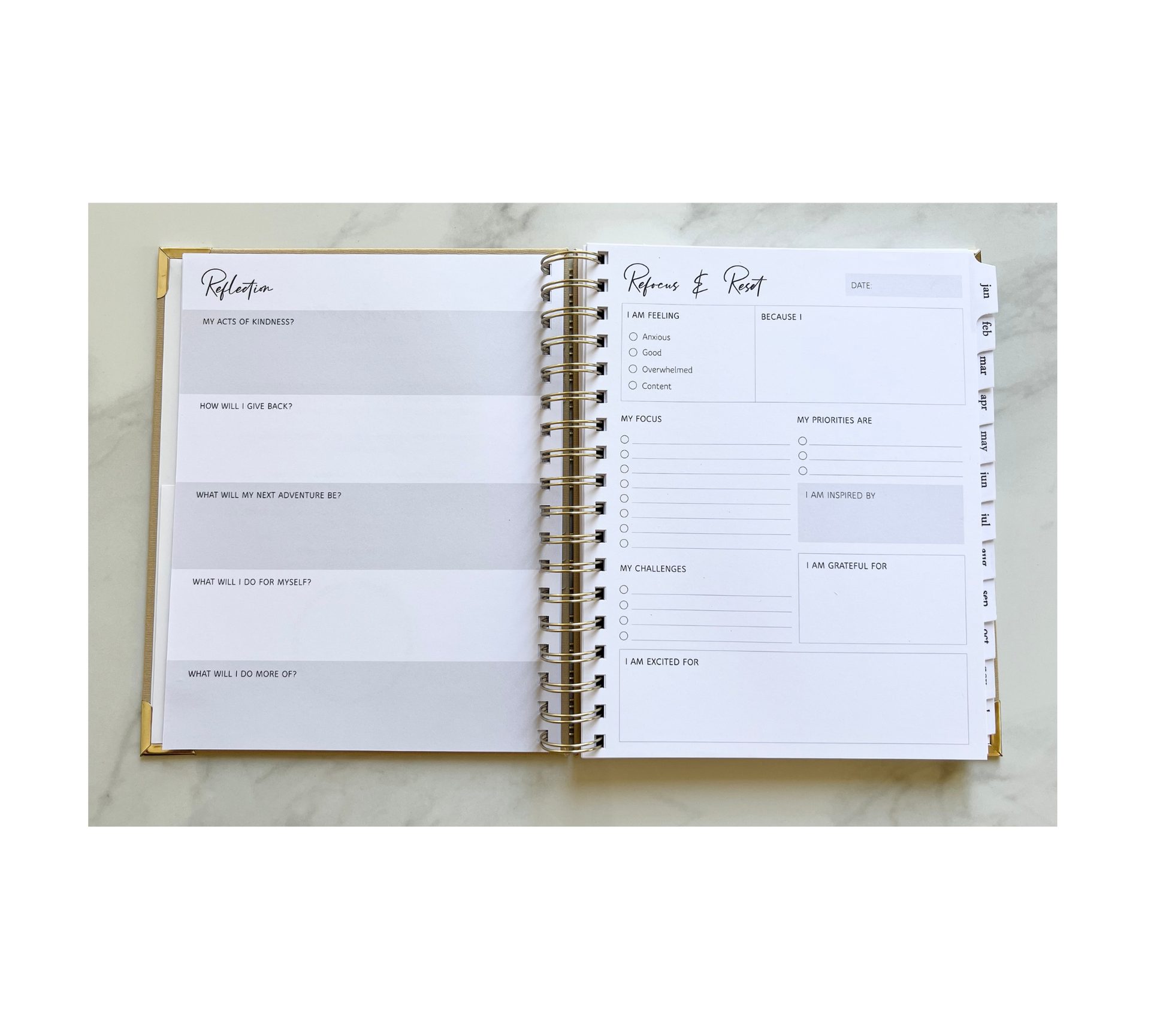 2026 Caramel Linen Coil